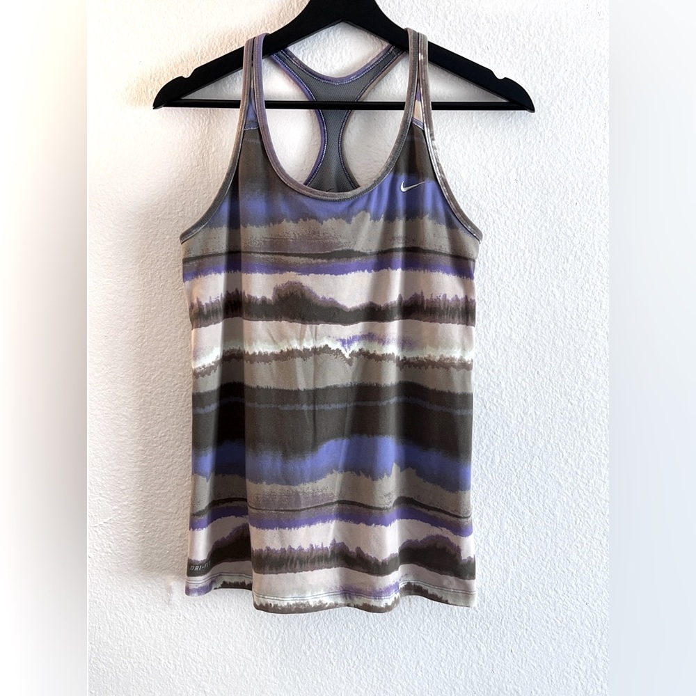 Nike Women's Multicolor Striped Tank Top
